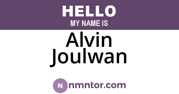 Alvin Joulwan