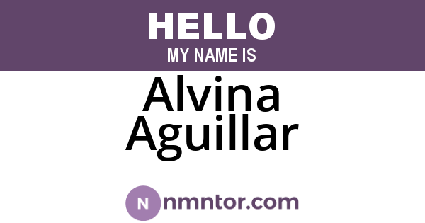 Alvina Aguillar
