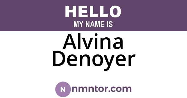 Alvina Denoyer