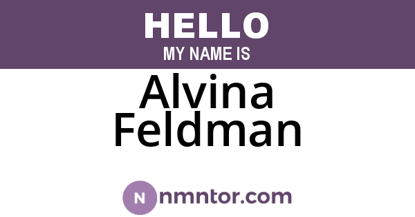 Alvina Feldman