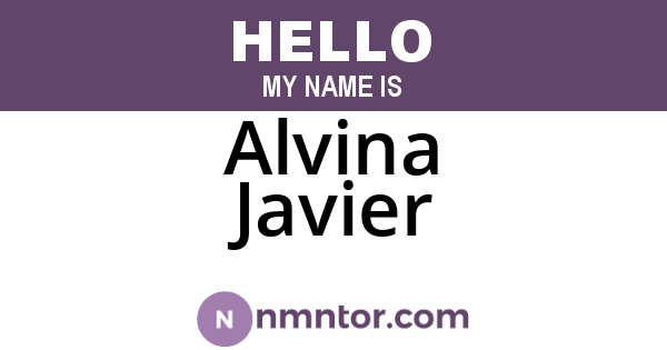 Alvina Javier