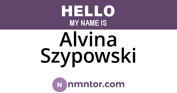 Alvina Szypowski