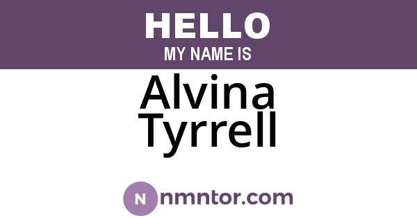 Alvina Tyrrell