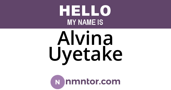 Alvina Uyetake