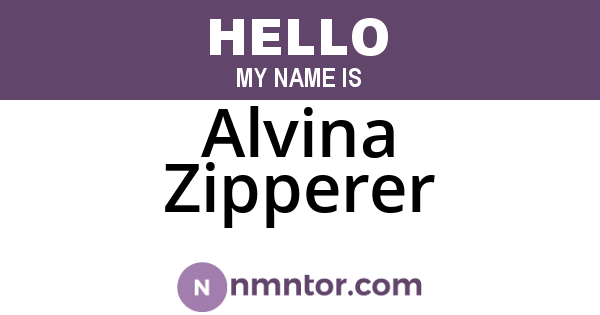 Alvina Zipperer
