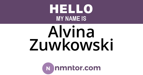 Alvina Zuwkowski