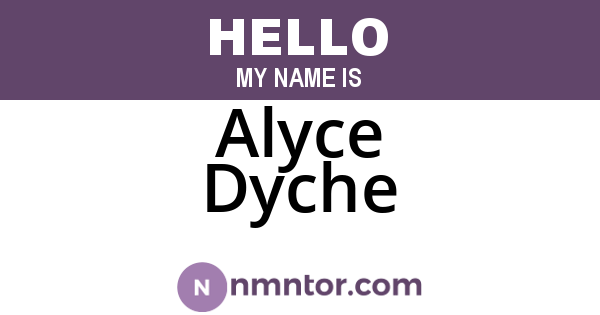 Alyce Dyche