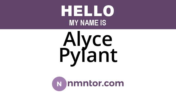 Alyce Pylant