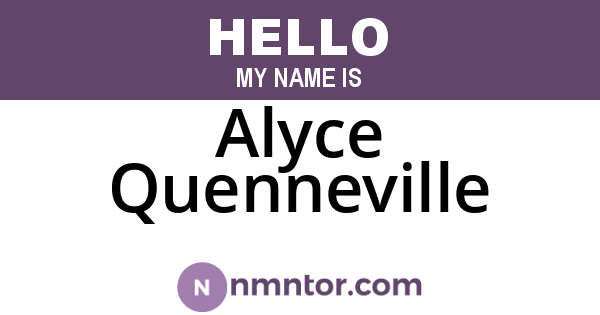 Alyce Quenneville