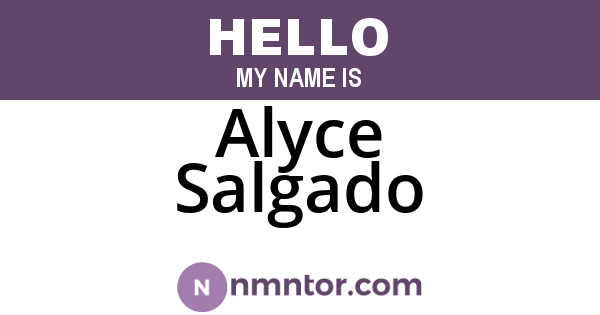 Alyce Salgado