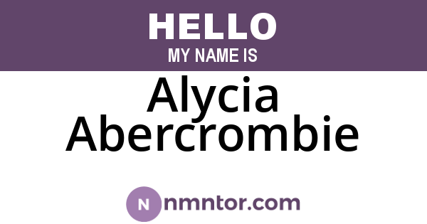 Alycia Abercrombie