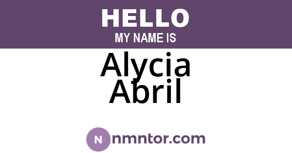 Alycia Abril