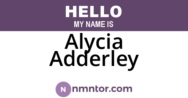 Alycia Adderley