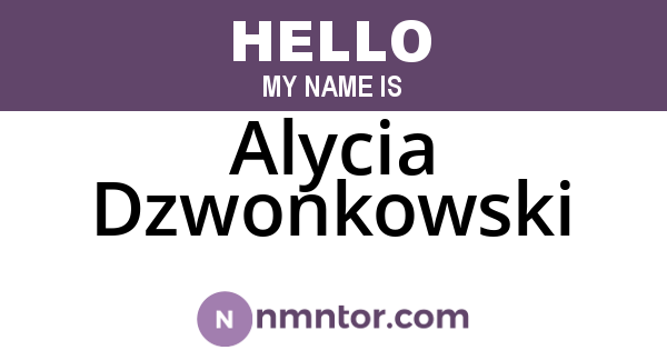 Alycia Dzwonkowski