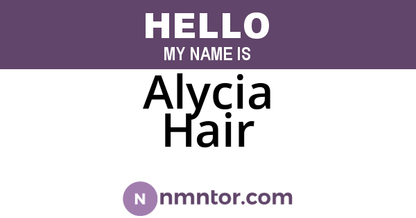 Alycia Hair