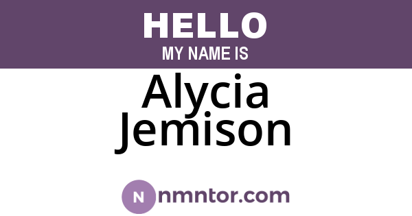 Alycia Jemison