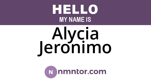 Alycia Jeronimo