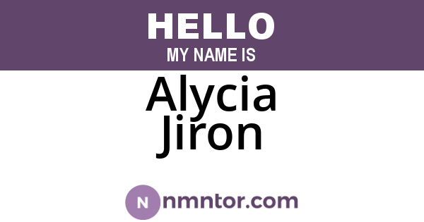 Alycia Jiron