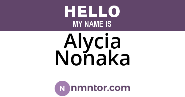 Alycia Nonaka