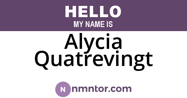 Alycia Quatrevingt