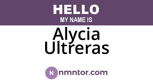 Alycia Ultreras