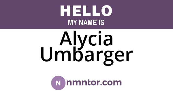 Alycia Umbarger