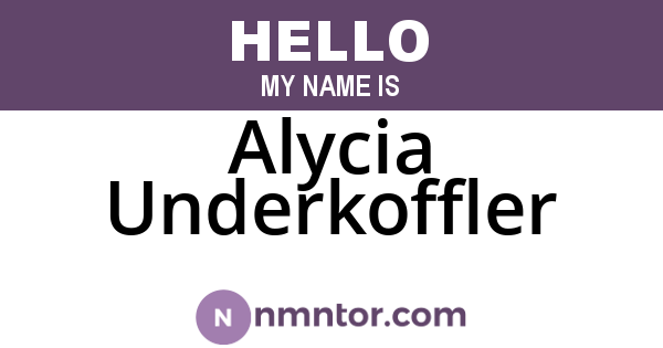 Alycia Underkoffler