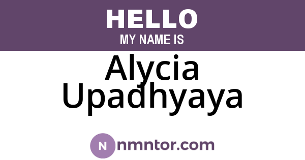 Alycia Upadhyaya