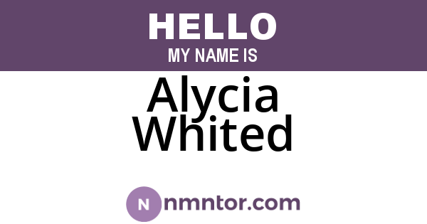 Alycia Whited