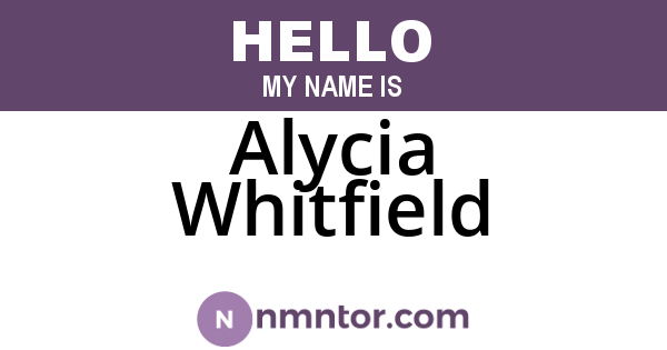 Alycia Whitfield