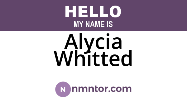 Alycia Whitted