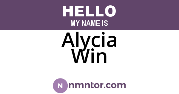 Alycia Win