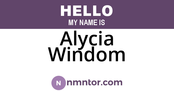 Alycia Windom