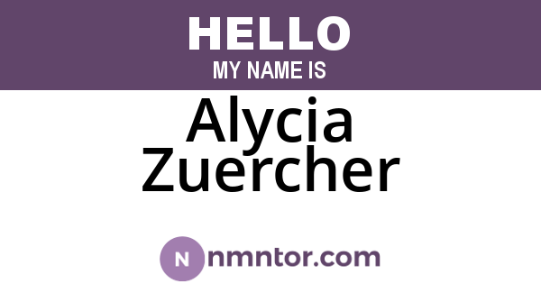 Alycia Zuercher