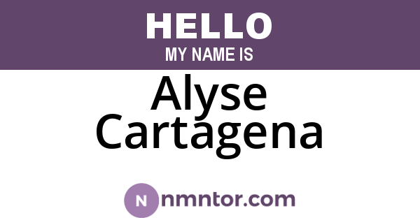 Alyse Cartagena