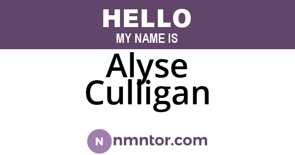 Alyse Culligan