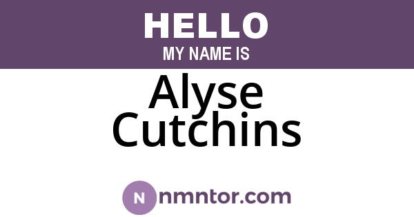 Alyse Cutchins