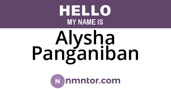 Alysha Panganiban