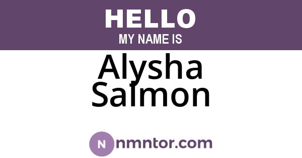 Alysha Salmon
