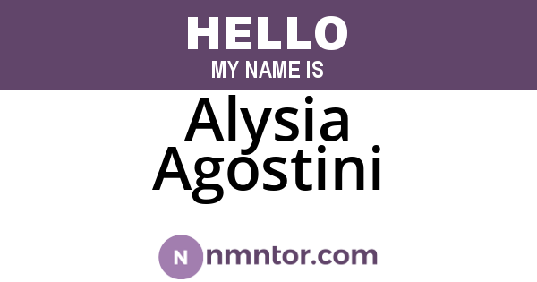 Alysia Agostini