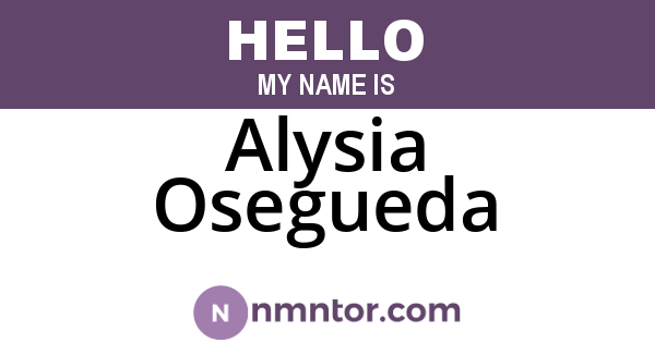 Alysia Osegueda