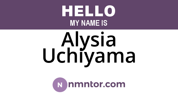 Alysia Uchiyama
