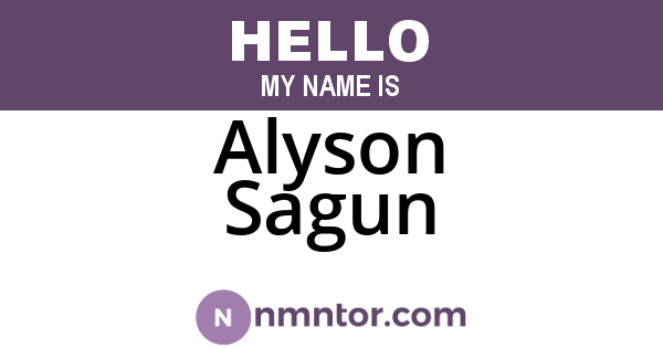 Alyson Sagun