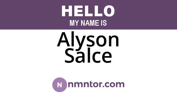 Alyson Salce