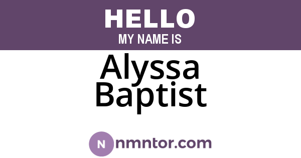 Alyssa Baptist