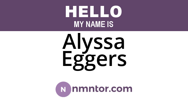 Alyssa Eggers