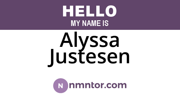 Alyssa Justesen