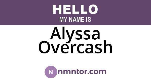 Alyssa Overcash