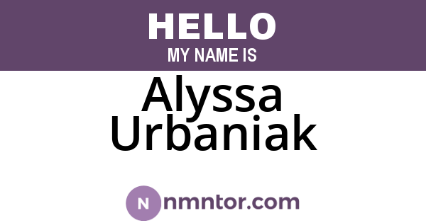 Alyssa Urbaniak