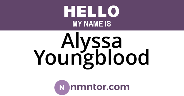 Alyssa Youngblood